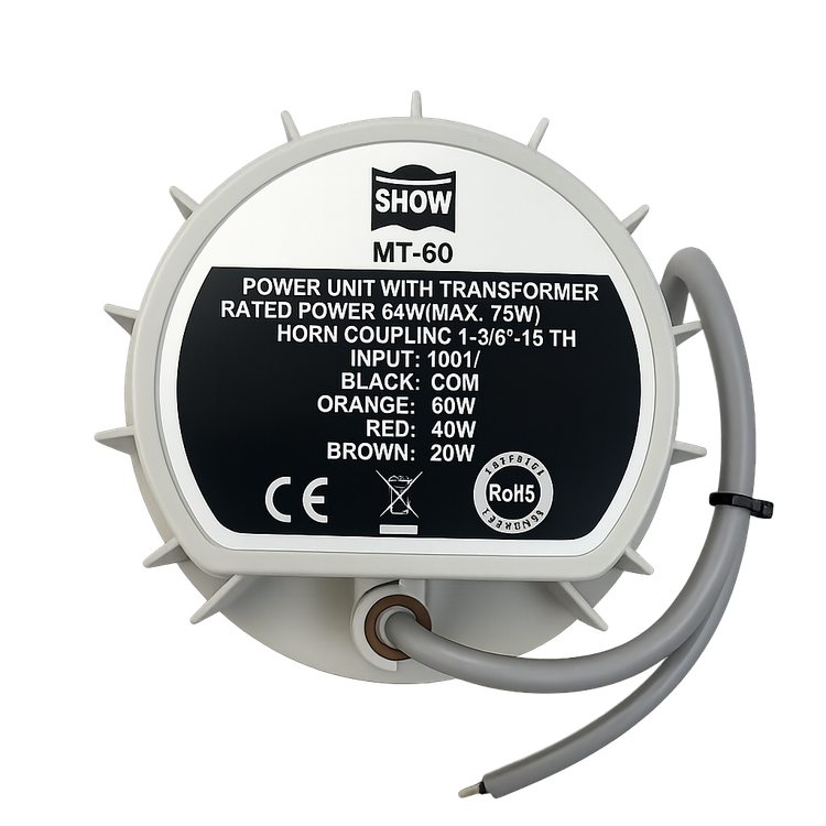 یونیت شیپوری SHOW MT-60 با توان 60 وات و ترانس 100 ولت مناسب سیستم پیجینگ